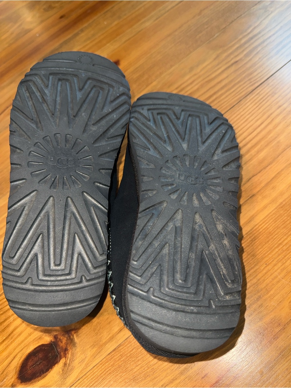 UGG Tasman Black Plush Shearling Lined Slip-Ons - Picture 7 of 7
